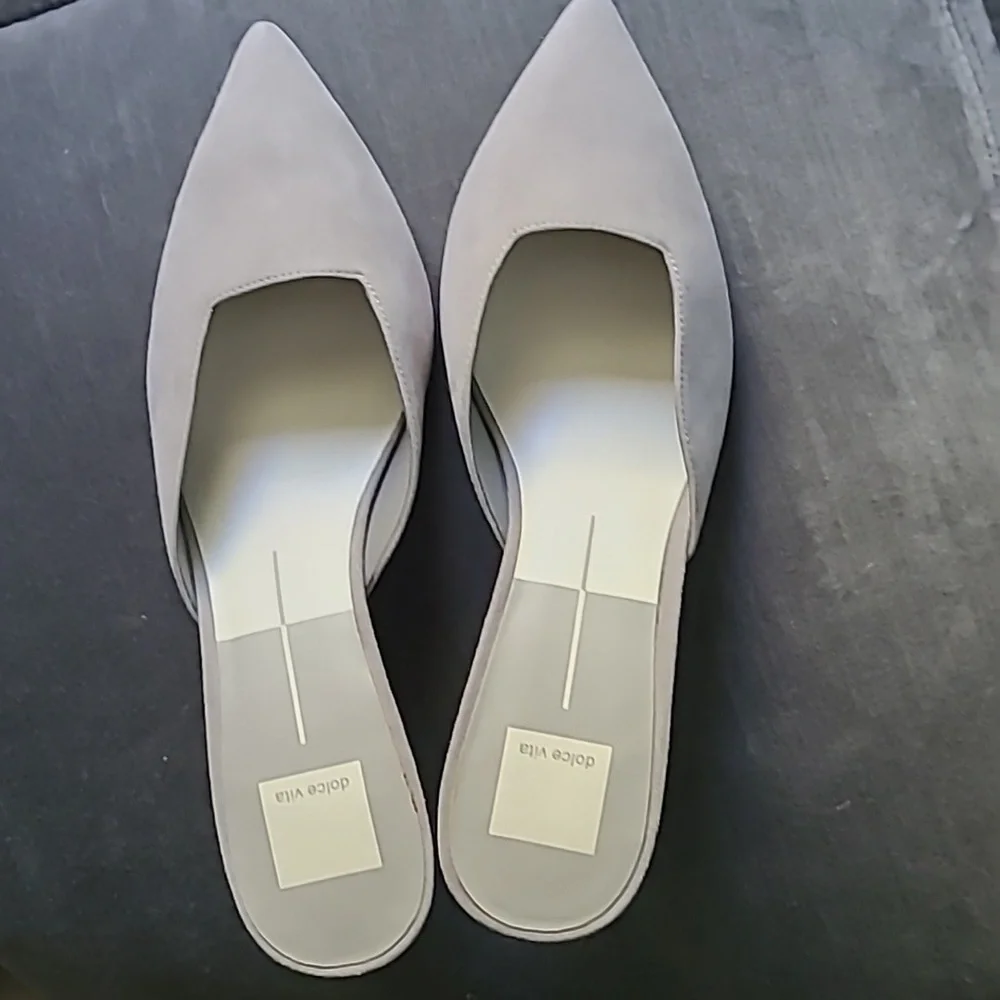 Dolce Vita Mules Rhyme Grey Suede Size 9.5 NIB - Picture 2 of 10